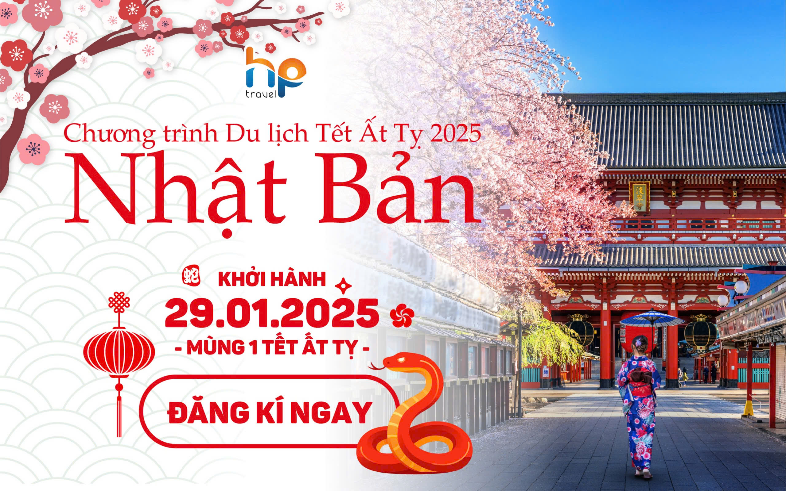 DU LỊCH NHẬT BẢN CUNG ĐƯỜNG VÀNG - XUÂN ẤT TỴ 2025